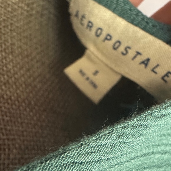 Aeropostale Green Floral Tie-Shoulder Sundress - Teal Floral Dress Size-Small - Picture 2 of 16